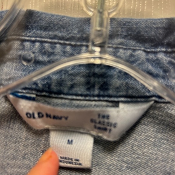 Old Navy Denim Shirt - Size M (EUC) - Picture 3 of 6